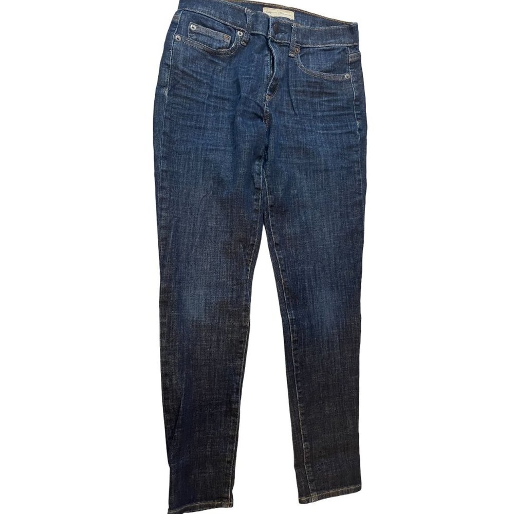 GAP Womens Vintage 1990s Jeans True Skinny Mid Rise Flat Front Blue Size 28S